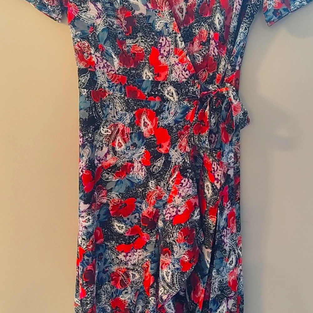 The Kooples Wrap Dress Size 0 Silk - Picture 2 of 13